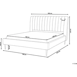 Beliani Beliani, Bett, Marville 180 x 200 cm