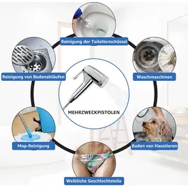 Toner Kingdom KEOKBON Duschpaneel Regendusche Edelstahl Schwarz mit LED-Lichter,5 Funktionen Duschsystem mit Handbrause, Massagedusche und Wasserfall Dusche