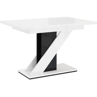 MEBLINI Esstisch Ausziehbar - Esszimmertisch Modern - Küchentisch - Säulentisch - Ausziehtisch - Dining Table - Esszimmertische - 120-160x80x75cm...