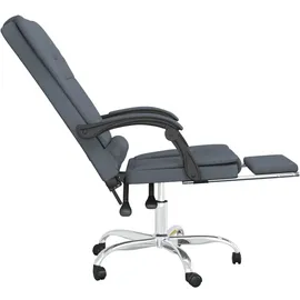 vidaXL Bürostuhl mit Massagefunktion Samt Dunkelgrau