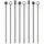 LURCH Bar-Spiesse 9er Set smokey grey Edelstahl