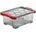 grau / rot / transparent