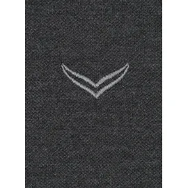 TRIGEMA Poloshirt TRIGEMA "TRIGEMA Poloshirt DELUXE Piqué", Herren, Gr. XL, grau (anthrazit, melange), 100% Baumwolle, Basic, Shirts