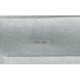 Max Schelling Eckcouch Flachgewebe 3-Sitzer Blau