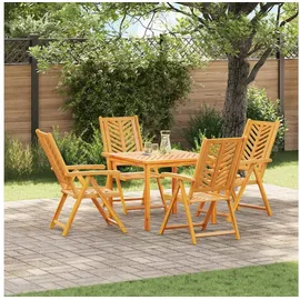 vidaXL Gartenstuhl Recliner 57 x 71 x 90 cm braun 4 St.