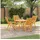 vidaXL Gartenstuhl Recliner 57 x 71 x 90 cm braun 4 St.