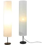 Beufee Moderne Papier Bodenlampe Schatten, 2pcs Reispapier Bodenlampe Schatten 94cm 37 Zoll Reispapier Lampe Schutzabdeckung für Schlafzimmer
