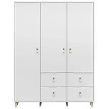 moeblo Drehtürenschrank FAGO 150 x 201,5 x 55 cm Weiß