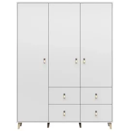 moeblo Drehtürenschrank FAGO 150 x 201,5 x 55 cm Weiß