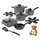 STONELINE Kochgeschirr-Set 15-tlg. 18 cm rund + 20 cm rund + 24 cm rund