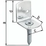 GAH Alberts Gah Flechtzaunhalter 83x32x30x38mm VA ma L-Form