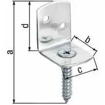 GAH Alberts Gah Flechtzaunhalter 83x32x30x38mm VA ma L-Form