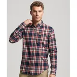 Superdry für Herren. M4010727A Holzfällerhemd aus Bio-Baumwolle in navy kariert (XXL), Lässig, Langarm, Nachhaltig, Marine