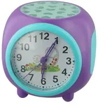 Projektionsuhr, Sternenprojektion, leiser Wecker, bunte Musik, natürlicher Klang, romantische Sternenprojektion mit Musik (lila)