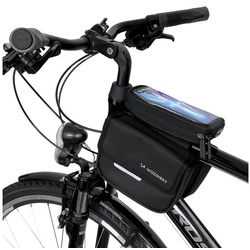 Wozinsky Fahrradtasche Rahmen Fahrradtasche Fahrradtasche wasserdichte Handytasche 1,5l schwarz (WBB26BK) schwarz
