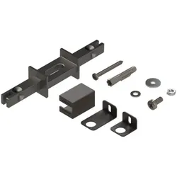 Cadro Wand- / Bodenbefestigung mit Spange Edelstahl Optik