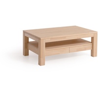 Couchtisch Tisch mit Schublade DINOT Eiche Massivholz 120x80 cm