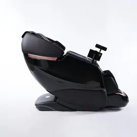 360Home Massagesessel 4D Kunstleder 76 x 116 x 155 cm Schwarz mit Heizfunktion