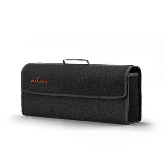 Walser Kofferraumtasche Toolbag Größe XXL, Nadelfilz Kofferraum-Organizer, Autotasche, PKW-Aufbewahrungstasche, Kofferraum-Toolbag 57x16x21 cm schwarz