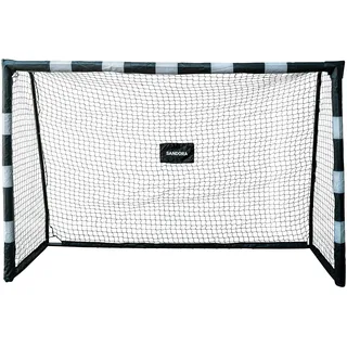 Sandora Fußballtor Hattrick L 240x160x85, schwarz/weiß - schwarz/weiß