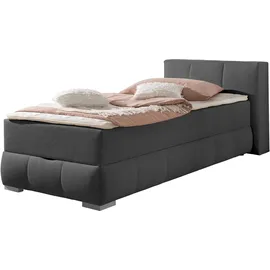 Home Affaire Boxbett HOME AFFAIRE "Chelles", grau (anthrazit), B:107cm L:225cm, Komplettbetten, inkl. Topper und Bettkasten