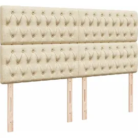 vidaXL Boxspringbett 180 x 200 cm Weiss