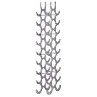 KADIMA DESIGN Weinregal 31 x 14 x 98 cm Silber