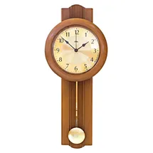selva technik ZEIT.punkt Dornbirn Funk-Pendelwanduhr, aus Kirschbaum, Germany - Braun