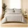 Wolkenfeld Premium Musselin Grau 200 x 220 cm + 2 x 80 x 80 cm