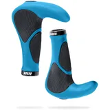 Aaron Fahrradgriffe Horn ergonomisch mit Gel-Dämpfung Blau