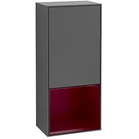 Villeroy & Boch Villeroy und Boch Finion Seitenschrank F540HBGK 41,8x93,6x27cm, links, Regal unten Peony Matt, Anthracite matt