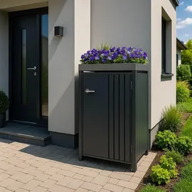 MCW Mülltonnenverkleidung MCW-O67 125 x 84 cm anthrazit