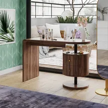 Vicco Schminktisch Lara Eiche rustikal 120 cm mit 2 Schubladen
