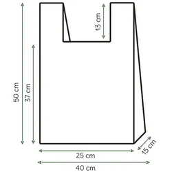 Hemdchenbeutel Bio Home Compost 40x50cm 17,25μm (1.000 Stück)