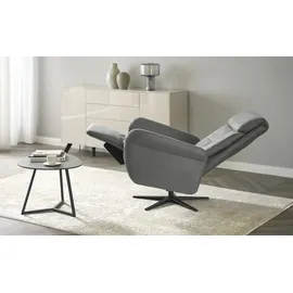 Wohnwert Funktionssessel Maxima Mikrofaser 87 x 120 x 97 cm Grau elektrisch