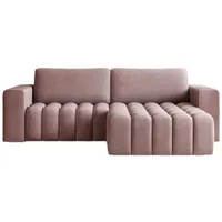 Luxusbetten24 Schlafsofa Designer Sofa Tirina rosa