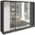 A&J MöbelLand Schiebetürenschrank VIDA 200 x 215 x 59,5 cm Grau