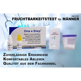One+Step Fruchtbarkeitstest Sperma Test für Männer - Spermientest zu Hause 2 St