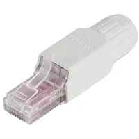 Logilink Feldkonfektionierbarer Cat.6a RJ45 Stecker, werkzeugfreie Montage