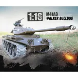 Heng Long Panzer M41 A3 Walker Bulldog RTR mit Schussfunktion, Rauch und Sound (ET4807)