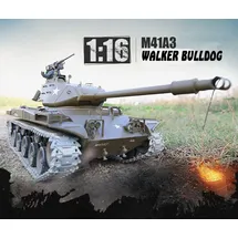 Heng Long Panzer M41 A3 Walker Bulldog RTR mit Schussfunktion, Rauch und Sound (ET4807)