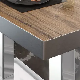 GGM Möbel Bistro Loungetisch Braun Sheesham 110 x 60 x 41 cm