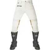 Fuel Sergeant 2 Motorrad Textilhose, weiss, Größe 38 für Männer