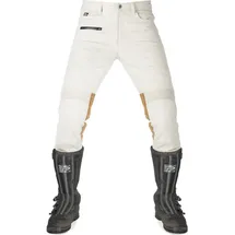 Fuel Sergeant 2 Motorrad Textilhose, weiss, Größe 38 für Männer