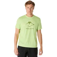 Asics Fujitrail Logo Kurzarm-t-shirt - Lime Green / Huddle