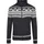 Brandit Textil Cardigan "Brandit Herren Cardigan Norweger", Herren, Gr. XXL, schwarz-weiß (navy), 100% Polyacryl, mehrfarbig, normal, Rundhals, Strickjacken