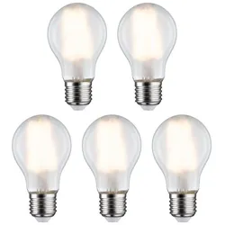 Paulmann Filament 230V LED Birne, E27, 5x 806lm, 5x7W, Farbtemperatur 2700 K, Warmweiß