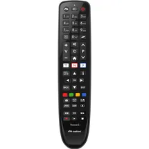 MELICONI Gumbody Personal 6+ TV-Fernbedienung TELEFUNKEN, ersetzt die Original-Fernbedienung, bereits vorprogrammiert, Antishock-Gummi-Körper,