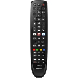 MELICONI Gumbody Personal 6+ TV-Fernbedienung TELEFUNKEN, ersetzt die Original-Fernbedienung, bereits vorprogrammiert, Antishock-Gummi-Körper,