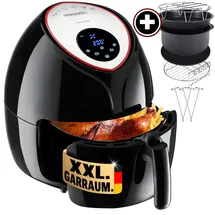 monzana Heißluftfritteuse 6,5 Liter schwarz